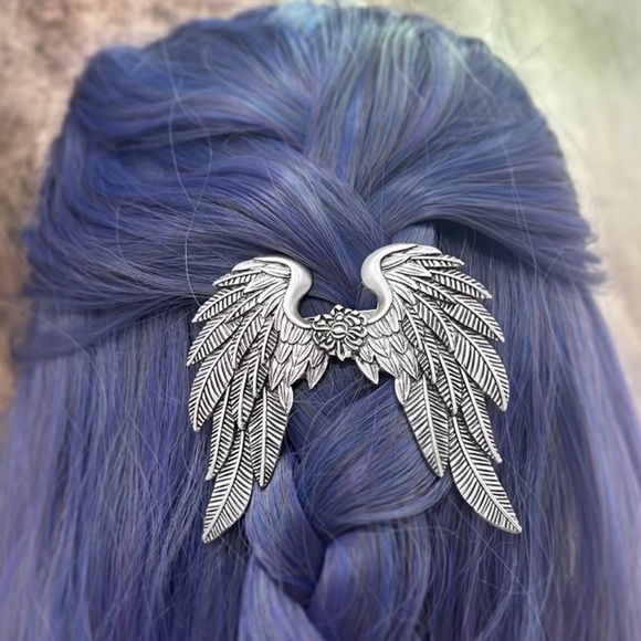 Anthropologie Accessories - New! Viking Silver Angel Wing Hair Clip 🪽 B1-49